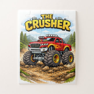 Monster-Truck-Puzzle für Kinder 