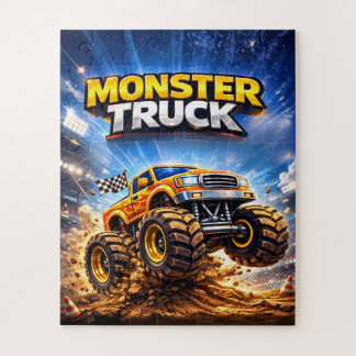 Monster-Truck-Puzzle für Kinder im Alter von 4–8 J