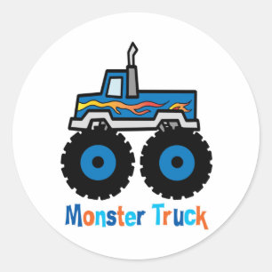 Monster Truck Runder Aufkleber