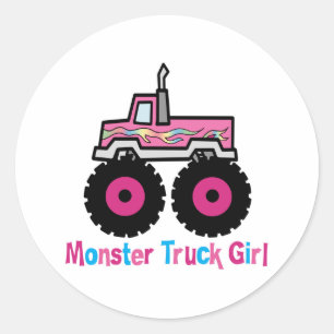 Monster Truck Runder Aufkleber