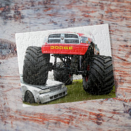 Monster Truck Smashing Car