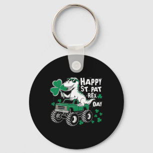 Monster Truck St. Patrick's Day Dinosaur Happy St. Schlüsselanhänger