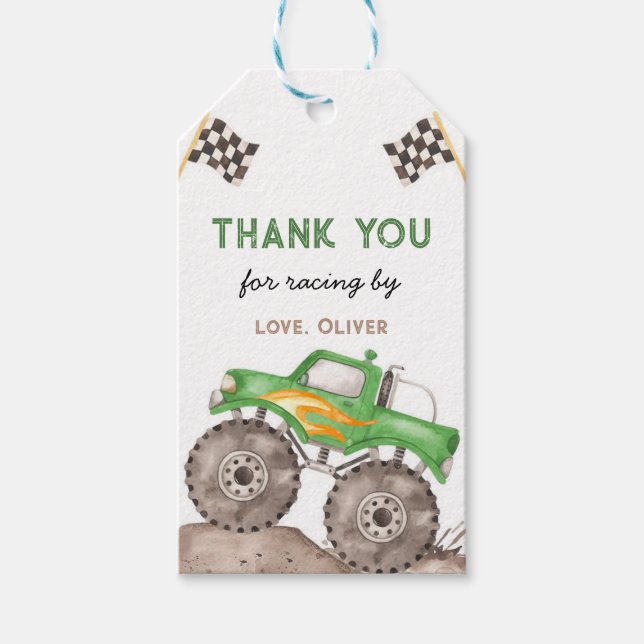 Monster Truck, Starten Sie Ihren Motor Geschenktas Geschenkanhänger (Vorderseite)