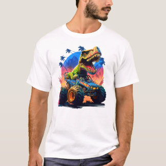 Monster Truck & T-Rex Dinosaurier T-Shirt