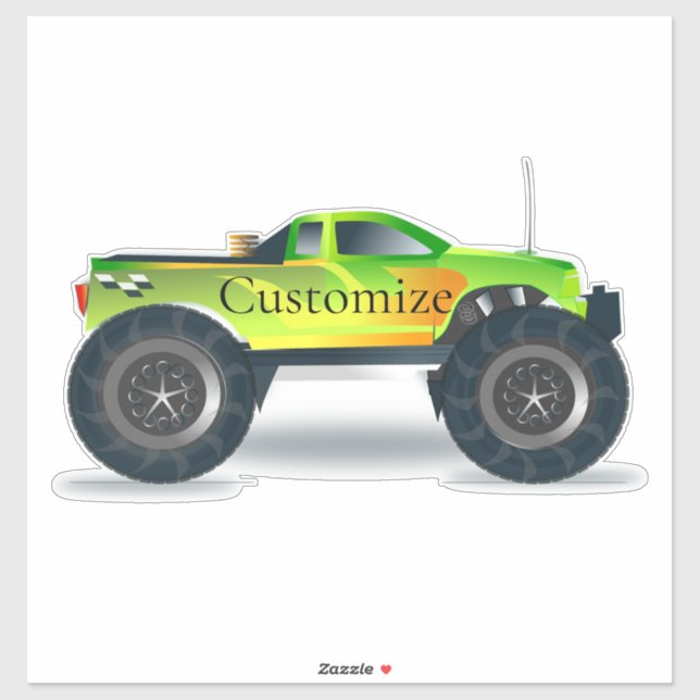 Monster Truck Thunder_Cove Aufkleber (Blatt)