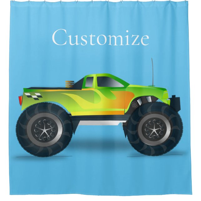 Monster Truck Thunder_Cove Duschvorhang (Vorderseite)