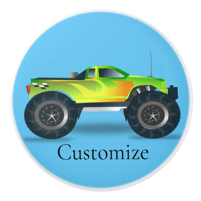 Monster Truck Thunder_Cove Keramikknauf (Vorderseite)
