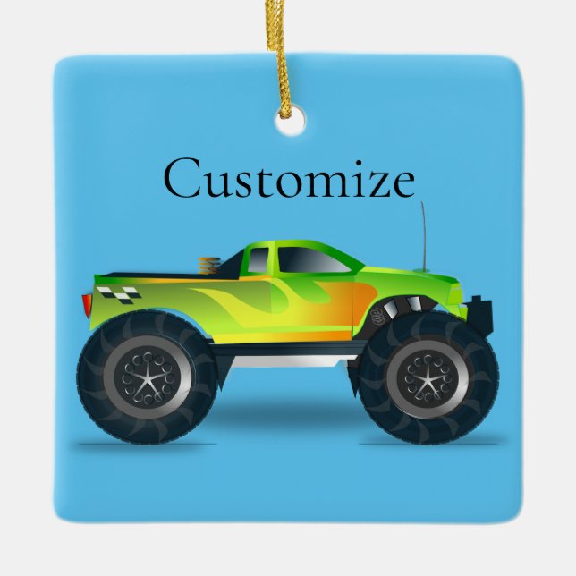 Monster Truck Thunder_Cove Keramikornament (Vorderseite)