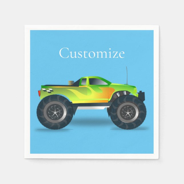 Monster Truck Thunder_Cove Serviette (Vorderseite)