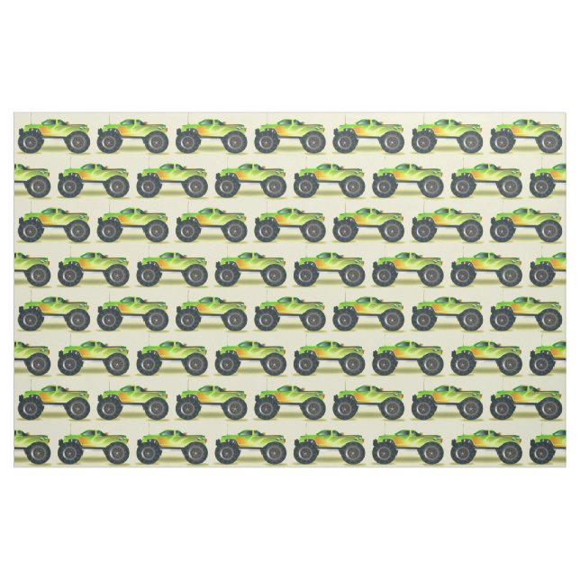 Monster Truck Thunder_Cove Stoff (Fat Quarter (45,7 x 55,9 cm))