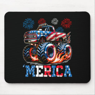 Monster Truck Usa Flagge Patriotische Kleinkinder Mousepad