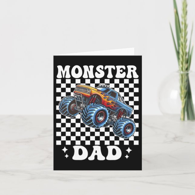 Monster Truck Vater Monster Truck sind mein Jam Tr Karte (Vorderseite)