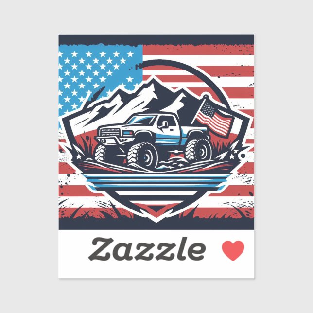 MONSTER TRUCK Vinyl Sticker (Blatt)