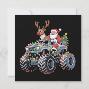 Monster Truck Weihnachten Santa Rentier Feiertag 