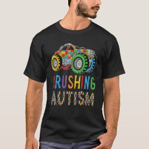 Monster Truck zerquetscht Autismus Kleinkind Autis T-Shirt