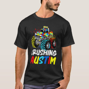 Monster Truck zerstört Austim Autism Awareness T-Shirt