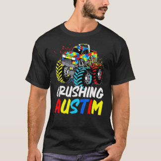 Monster-Truck-Zerstörung von Austim-Autismus-Bewus T-Shirt