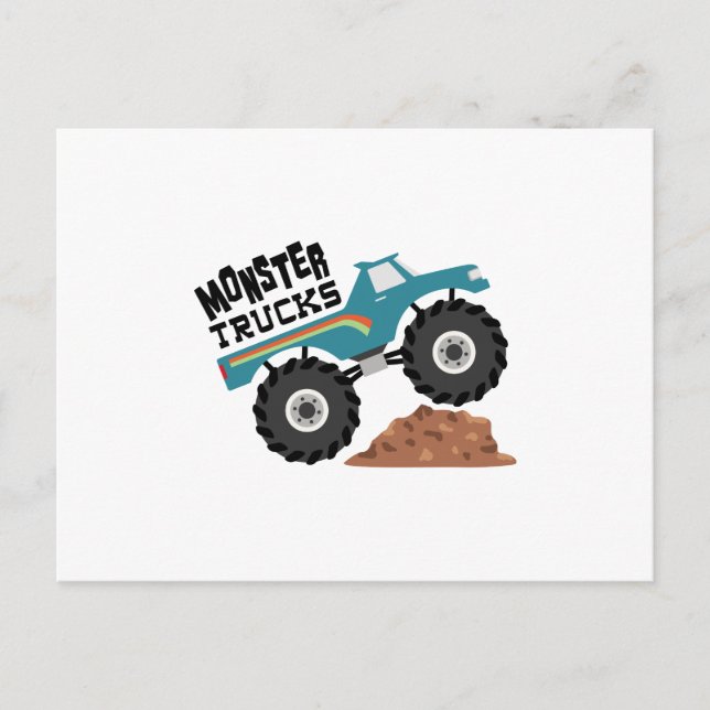 Monster Trucks Postkarte (Vorderseite)