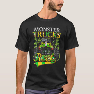 Monster Trucks Rock Halloween Trucker Cool Truck T-Shirt