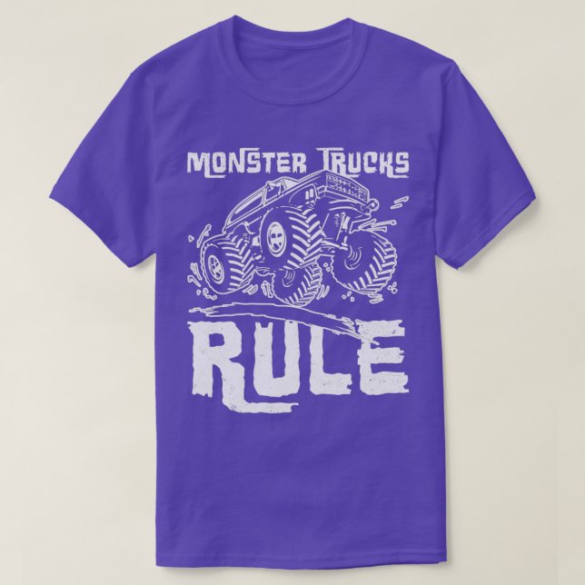 Monster Trucks Rule Jumping T-Shirt (Design vorne)