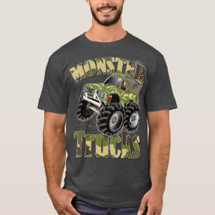 Monster Trucks T-Shirt Lustiger Tarnanzug Geburtst