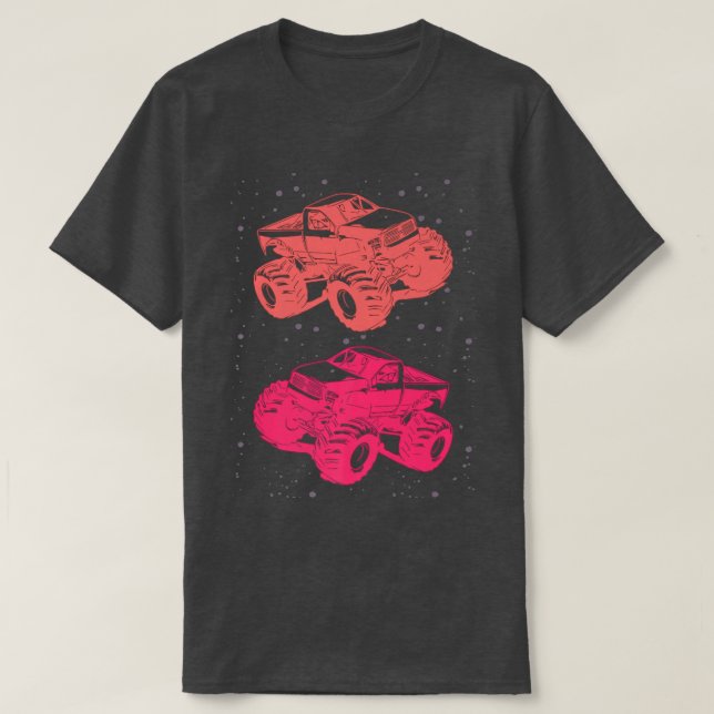 Monster Trucks TShirt For Boys Girls Men Women Mon (Design vorne)