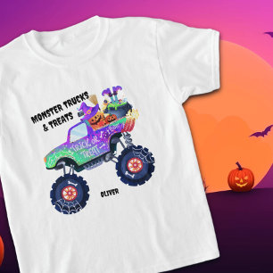 Monster Trucks und Süßigkeiten Halloween-Leckerei T-Shirt