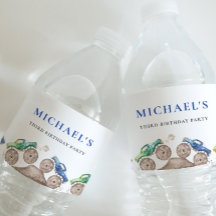 Monster Trucks Wasserflaschen-Etikett