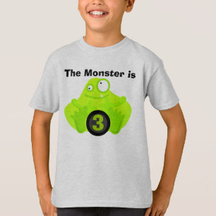 Monster Tshirts d'anniversaire personnalisables