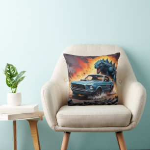 Monster und klassische Muskelkarosse-Decke Kissen