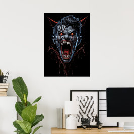 Monster Vampire Beängstigend Poster Wall Decke