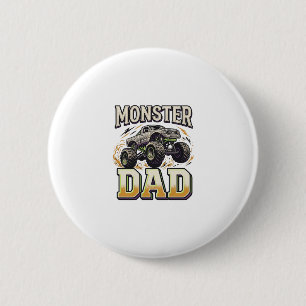 Monster-Vater-Monster-Truck-Vintage-Vector-Shirt-D Button