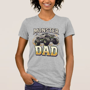 Monster-Vater Monster-Truck Vintage-Vector-Shirt D T-Shirt