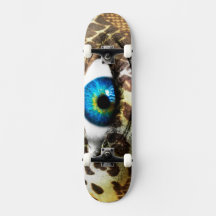 Monster Vision : 7 3/4 Skateboard avec Eye Print