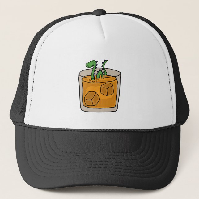 Monster von Loch Nessim schottischer Whisky-Glas Truckerkappe (Vorderseite)