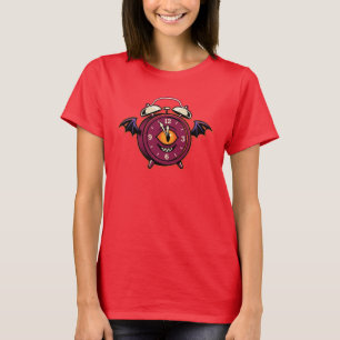 Monster-Wecker-Shirt Fledermausflügel Witchy-Tee T-Shirt