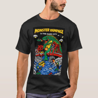 Monster-Wütanfall in Dark City T-Shirt