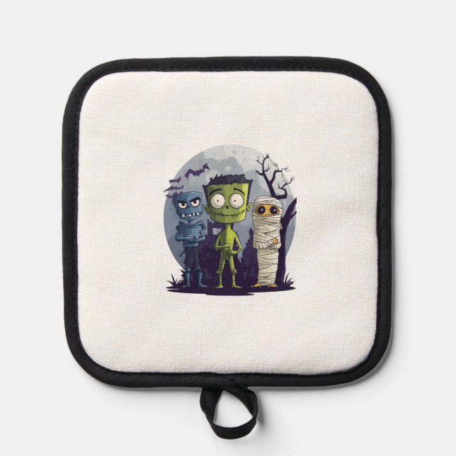 Monster Yoga-Klasse Topflappen (Vorderseite)