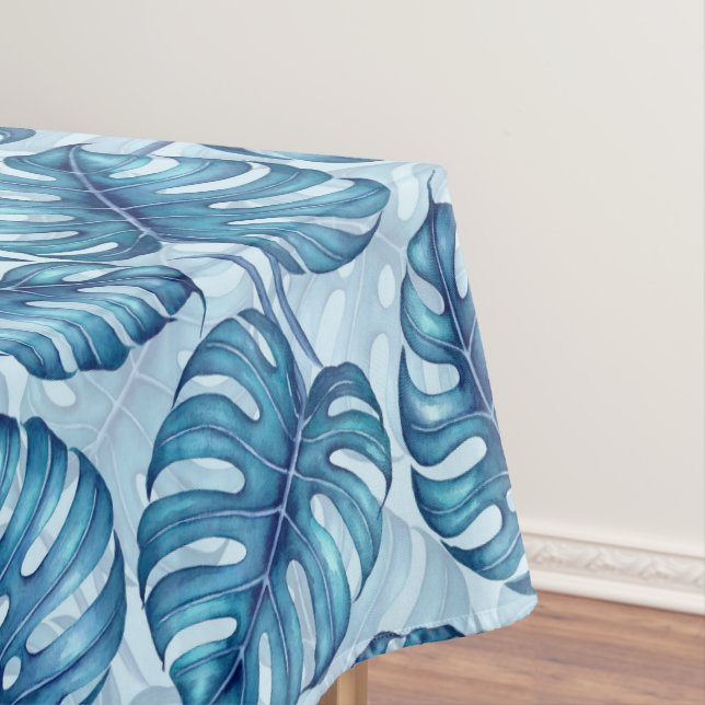 Monstera Aquarellmuster Tischdecke (Beispiel)
