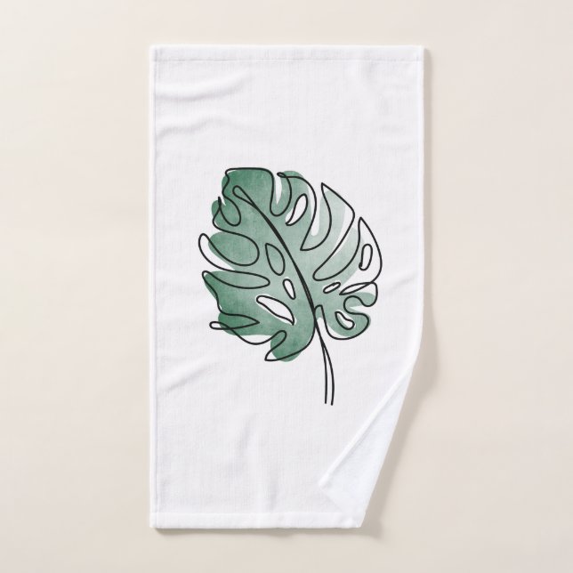 Monstera Badhandtuch Set (Handtuch)