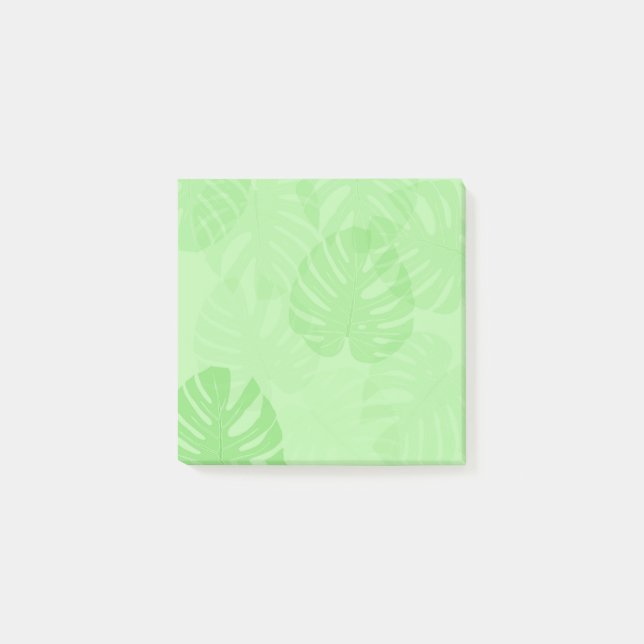 Monstera-Blatt-Post-it-Notizen Post-it Klebezettel (Vorderseite)