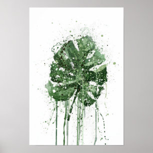 Monstera-Blatt Poster