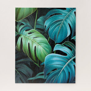 Monstera-Blätter Botanische Tropische Dschungel-Bl