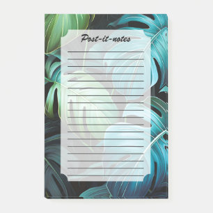 Monstera-Blätter Botanische Tropische Dschungel-Bl Post-it Klebezettel