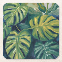Monstera Blätter Botanische Wasserfarbe