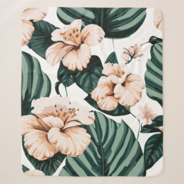 Monstera Blätter Hibiskus Sherpadecke