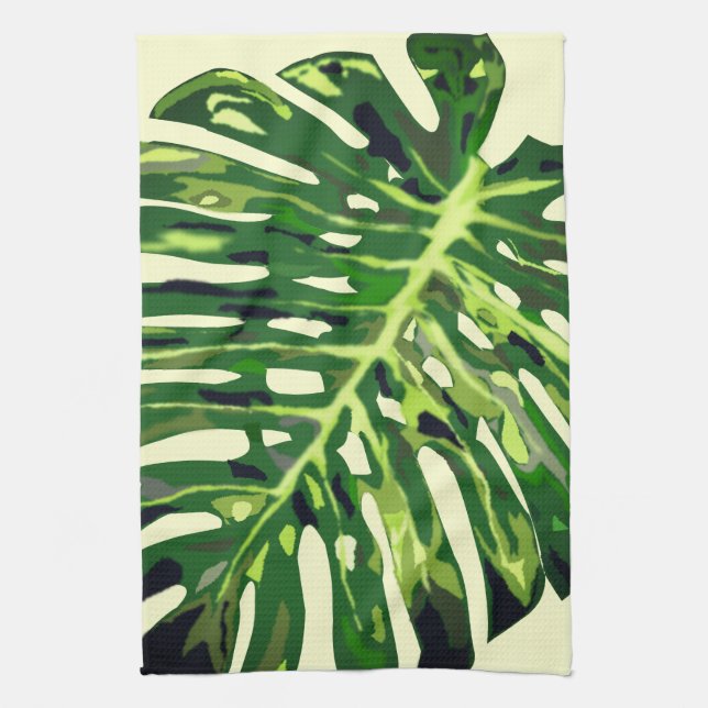 Monstera Blätter Küchentücher (Vertikal)