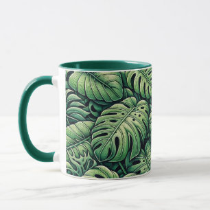 Monstera Blätter Pattern Tasse