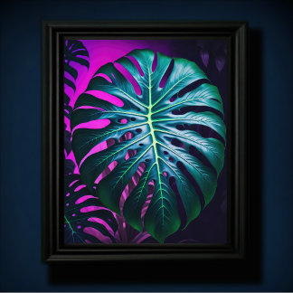 Monstera-Blätter Poster