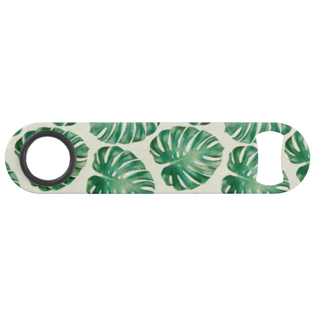 Monstera-Blätter Speed Flaschenöffner (Vorderseite (Horizontal))